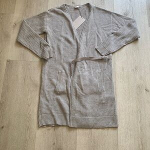 NWT Poetry Womens Grey Wool‎ Blend Cardigan Sweater